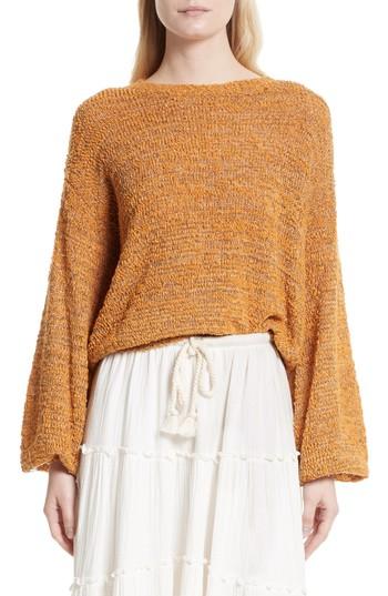Women's See By Chloe Merino Wool Blend Crewneck Sweater - Beige