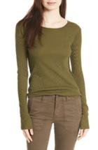 Women's Vince Thermal Pima Cotton Tee - Green