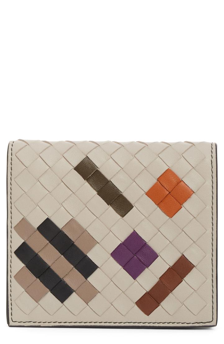 Women's Bottega Veneta Intrecciato Arts Leather French Wallet -