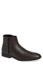 Men's Calvin Klein Luciano Plain Toe Boot .5 M - Black