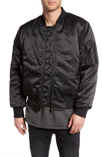 Men's The People Vs. Maverick Reversible Bomber Jacket - Black