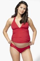 Women's Ingrid & Isabel Maternity Hipster Swim Bottoms - Red