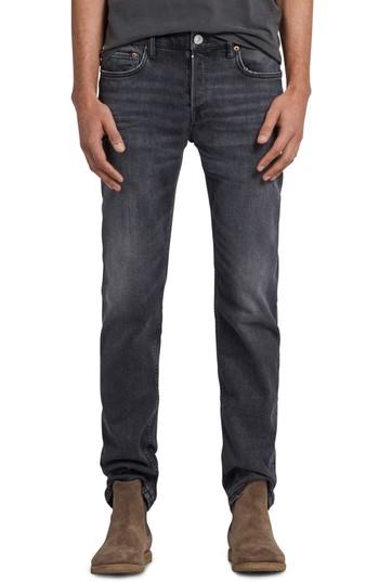 Men's Allsaints Graine Reed Fit Jeans, Size 32 - Grey