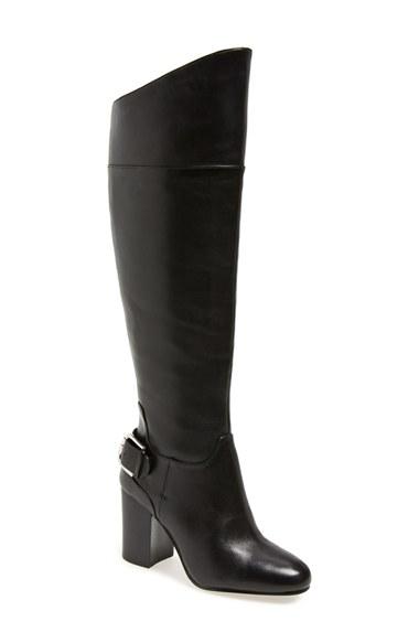 Women's Vince Camuto 'sidney' Riding Boot Regular Calf M - Black