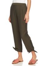 Women's 1.state Flat Front Tie Hem Pants, Size - Green