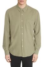 Men's Our Legacy Classic Silk Woven Shirt - Green