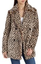 Women's Avec Les Filles Leopard Print Faux Fur Coat
