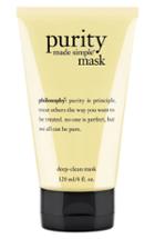 Philosophy 'purity Made Simple' Deep-clean Mask Oz