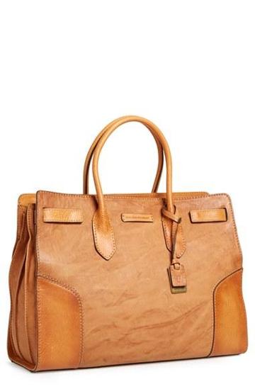 Frye 'michelle' Leather Work Tote Camel