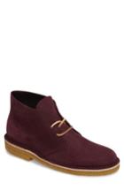 Men's Clarks Desert Chukka Boot .5 M - Burgundy