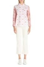 Women's Tricot Comme Des Garcons Floral Print Cotton Shirt - Pink