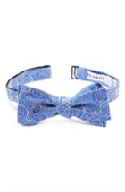 Men's Calibrate Floating Paisley Silk Bow Tie, Size - Blue