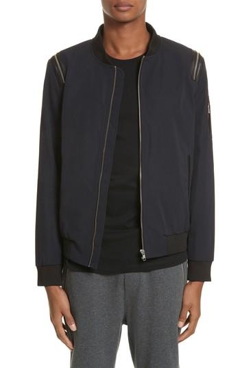 Men's The Kooples Zip Sleeve Jacket - Blue