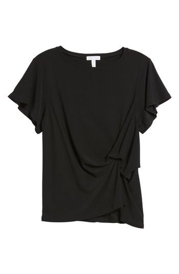Women's Leith Side Knot Tee - Black