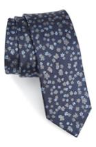 Men's The Tie Bar Freefall Floral Silk Tie, Size - Blue