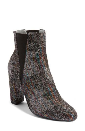 Women's Steve Madden Effect Block Heel Bootie M - Metallic