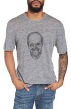 Men's John Varvatos Crewneck Linen T-shirt - Grey