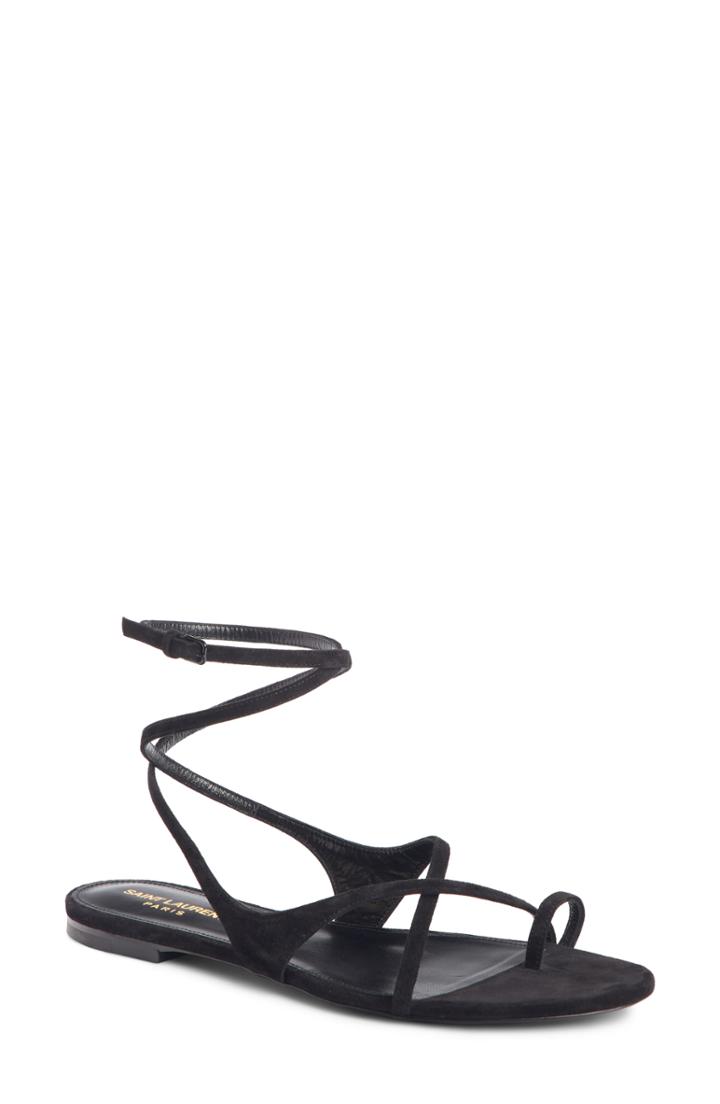 Women's Saint Laurent Gia Nu Pieds Sandal Us / 35eu - Black