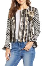 Women's Misa Los Angeles Noemie Embroidered Jacket - Black