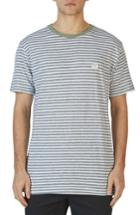 Men's Barney Cools B. Thankful Striped T-shirt, Size - Grey