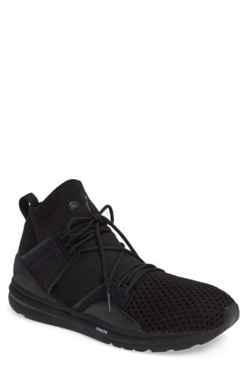 Men's Puma B.o.g. Limitless Hi Evoknit Sneaker .5 M - Black