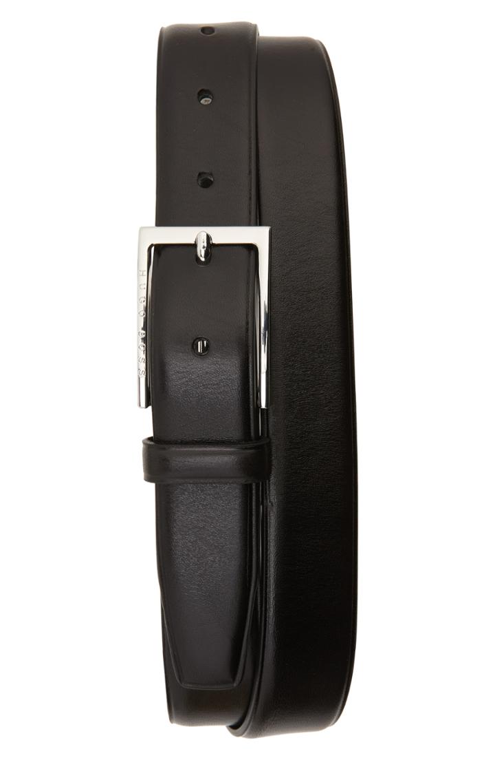 Men's Boss Cedys Calfskin Leather Belt