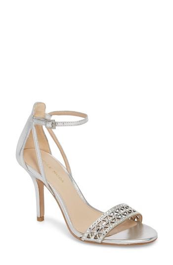Women's Pelle Moda Karmina Embellished Sandal .5 M - Metallic