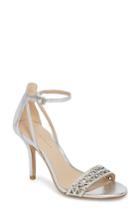 Women's Pelle Moda Karmina Embellished Sandal .5 M - Metallic