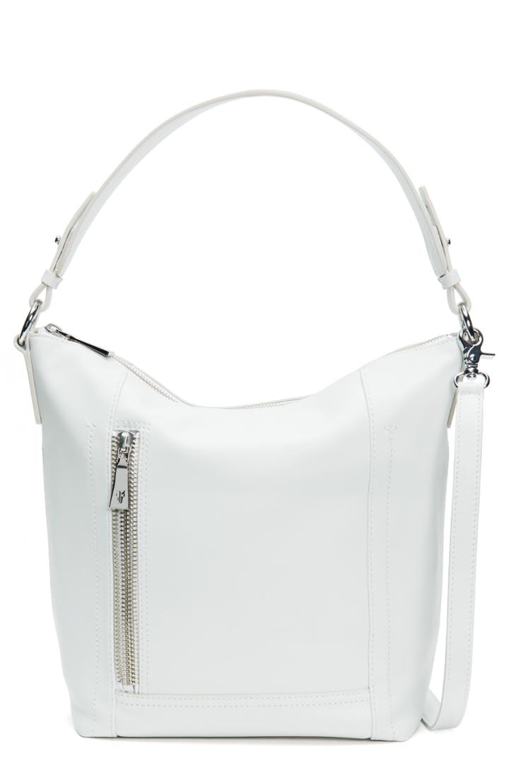 Frye Lena Leather Hobo - White
