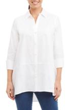 Women's Foxcroft Daniela Non-iron Tunic Shirt - White