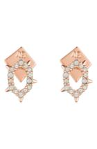 Women's Alex Bittar Crystal Encrusted Spiked Stud Earrings