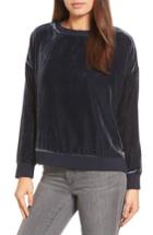 Women's Kenneth Cole New York Zipper Velvet Sweatshirt