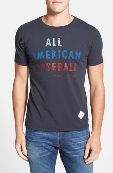 Men's 7th Inning Stretch 'all American Baseball' Slim Fit T-shirt