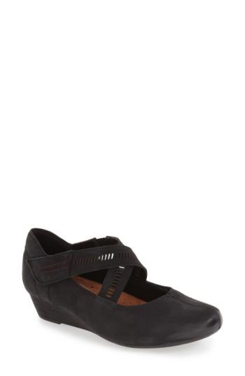 Women's Rockport Cobb Hill 'janet' Mary Jane Wedge M - Black