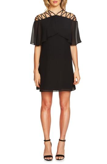 Women's Cece Taylor Lattice Chiffon Shift Dress