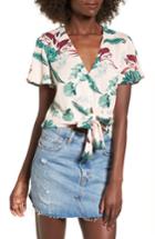Women's Knot Front Shirt - Pink