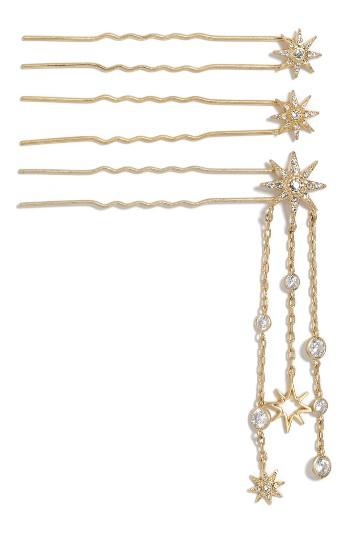 Jenny Packham Set Of 3 Hairpins, Size - Metallic