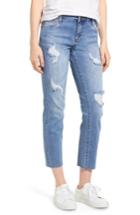 Women's Kut From The Kloth Reese Ripped Raw Edge Ankle Jeans X - Blue