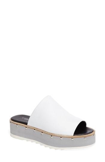 Women's Charles David Float Slide Sandal M - White