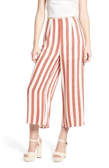 Women's Lydelle Stripe Culottes - Red