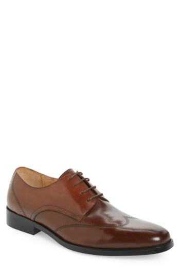 Men's Kenneth Cole New York Leisure Wear Wingtip .5 M - Brown