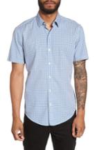 Men's Boss Robbie Trim Fit Print Sport Shirt - Blue