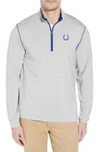 Men's Cutter & Buck Meridian - Indianapolis Colts Regular Fit Half Zip Pullover, Size - Blue