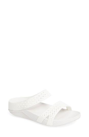Women's Fitflop(tm) Wellyjelly Z-slide Sandal M - White