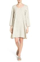Women's Eileen Fisher Ticking Stripe Trapeze Dress