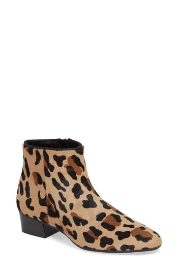Women's Aquatalia Fuoco Weatherproof Genuine Calf Hair Bootie M - Brown