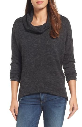 Women's Caslon Cowl Neck Tunic, Size - Black
