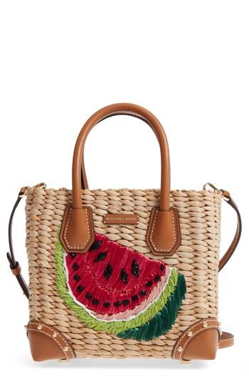 Michael Kors Malibu Woven Tote - Brown