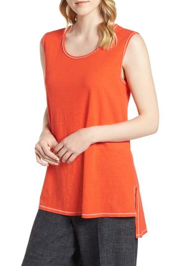 Women's Eileen Fisher Organic Cotton Tunic - Red