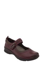 Women's Earth 'angelica' Mary Jane Flat M - Burgundy